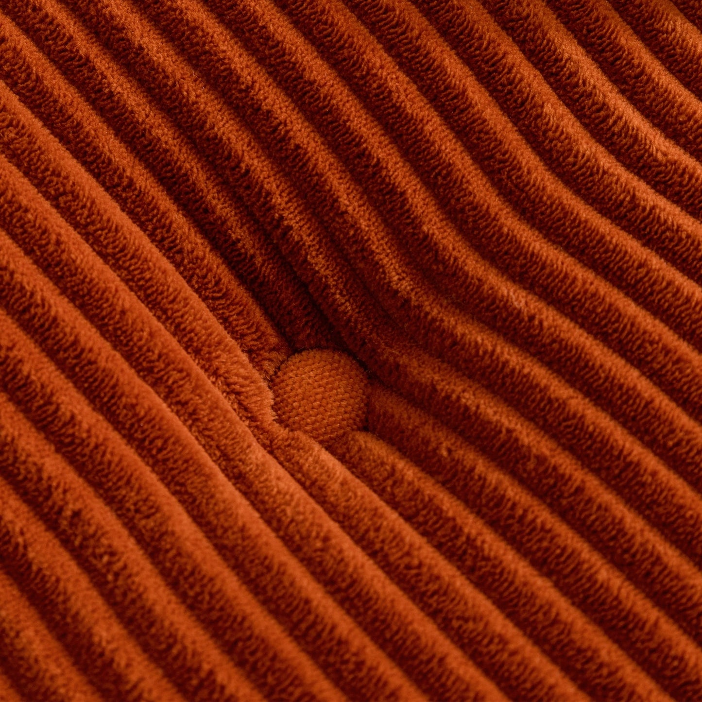 Canapé en mousse à mémoire de forme recouvert de velours côtelé avec pouf, canapé-lit en forme de haricot recouvert de tissu - 123 x 172 x 62 cm (LxlxH)