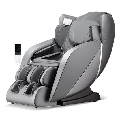 Chaise de massage pour tout le corps Costway avec contrôle vocal, chaleur et rouleaux pour les pieds