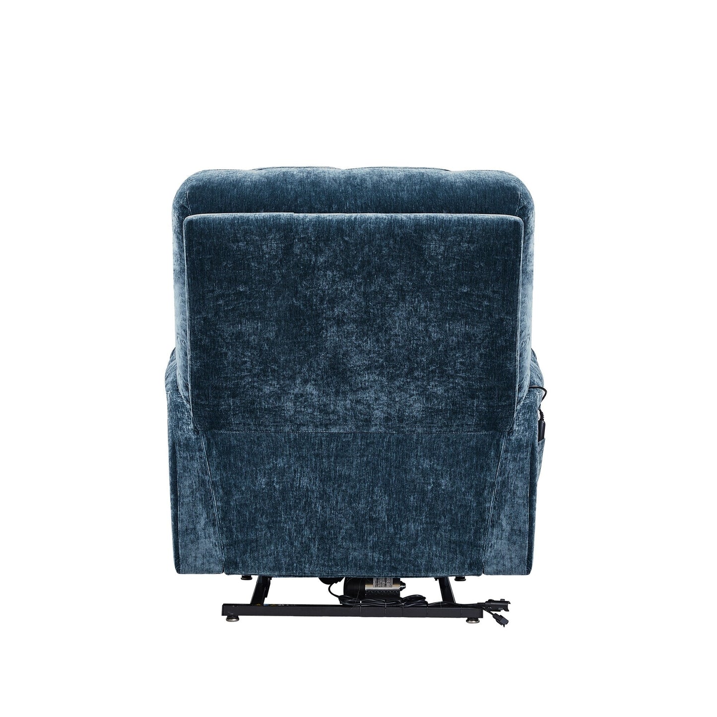 Fauteuil inclinable à double moteur OKIN pour personnes âgées avec chauffage, massage, position allongée à 180° et dossier/repose-pieds réglables.