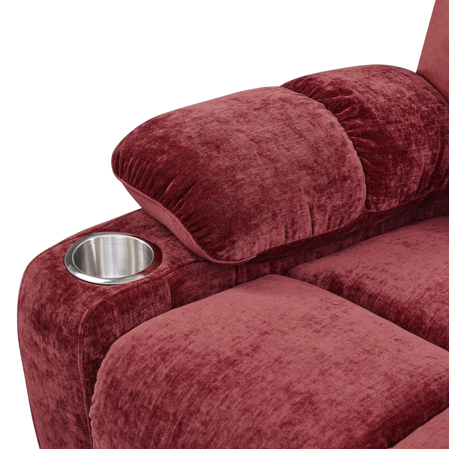 Fauteuil inclinable à double moteur OKIN pour personnes âgées avec chauffage, massage, position allongée à 180° et dossier/repose-pieds réglables.