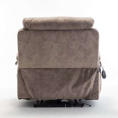 Fauteuil releveur électrique inclinable avec massage et chauffage.