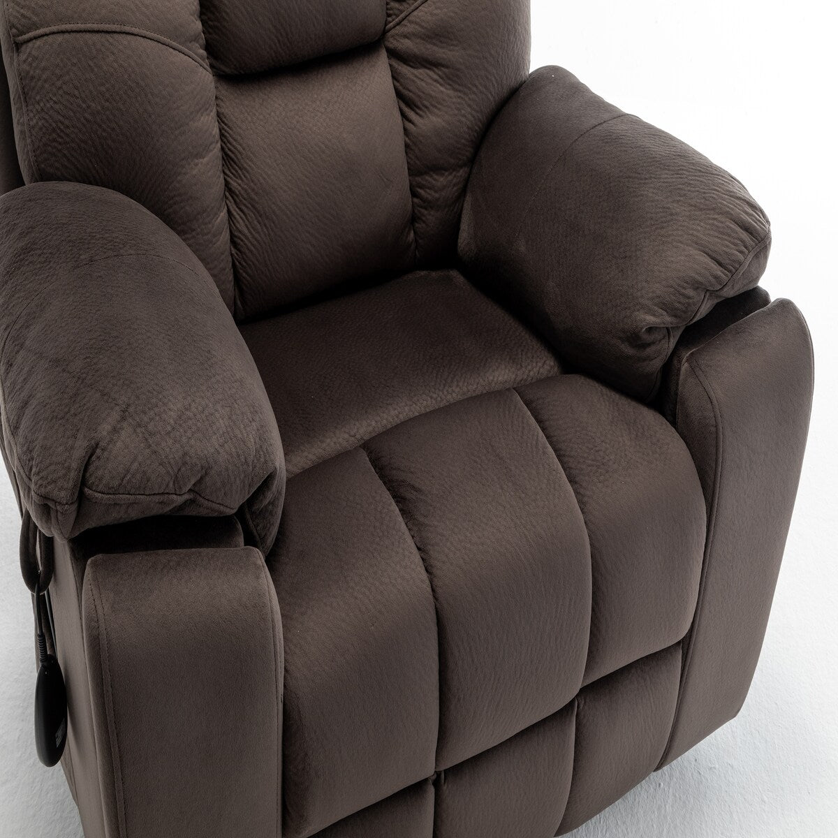Fauteuil releveur électrique inclinable avec massage et chauffage.