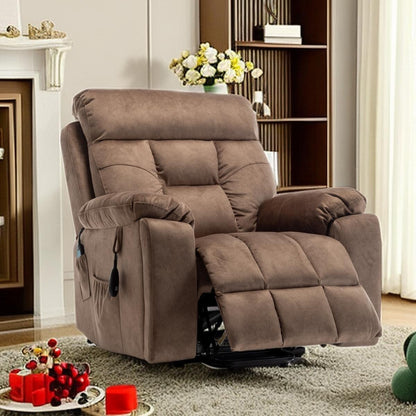 Fauteuil releveur électrique inclinable avec massage et chauffage.