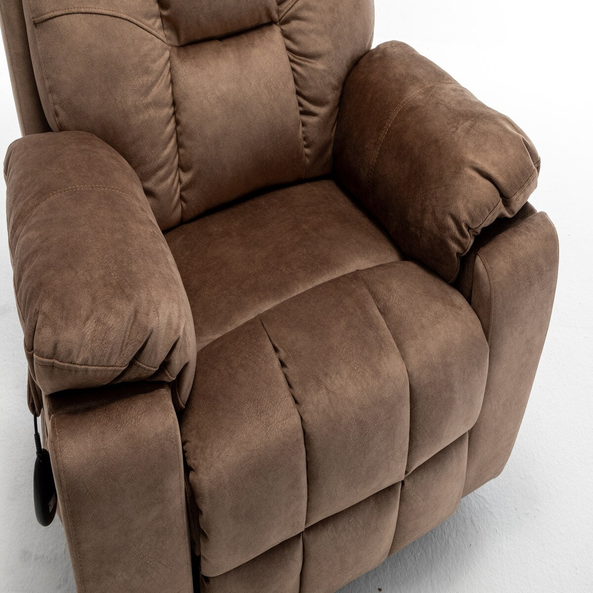 Fauteuil releveur électrique inclinable avec massage et chauffage.