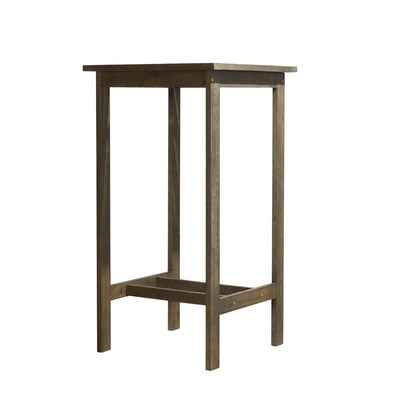 Ensemble table de bar et chaises en bois Emilio