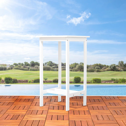 Ensemble table de bar et chaises en bois Emilio