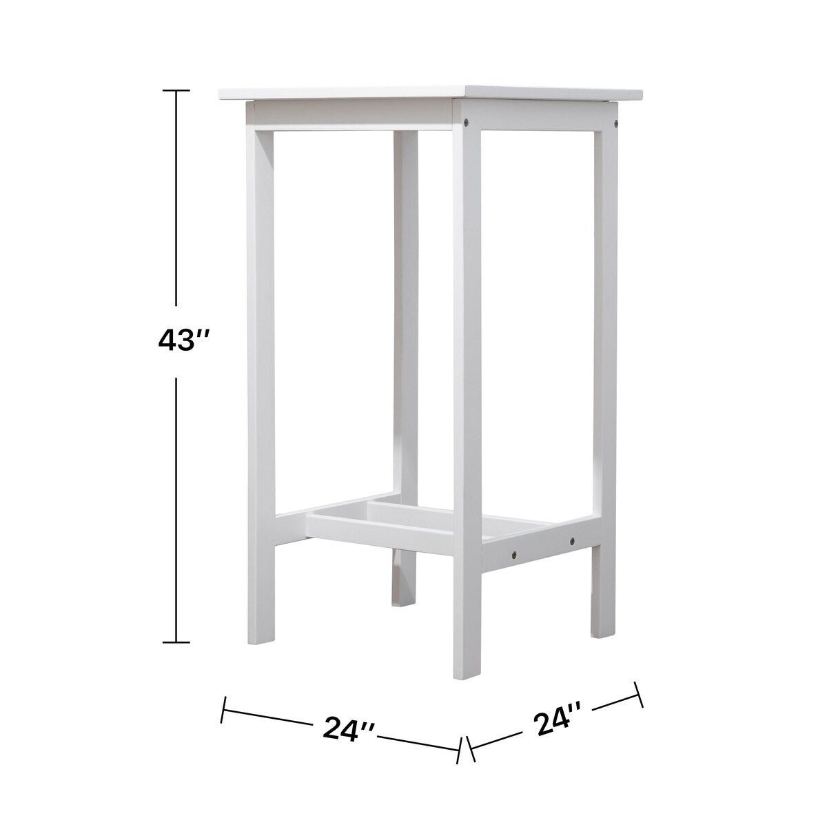 Ensemble table de bar et chaises en bois Emilio