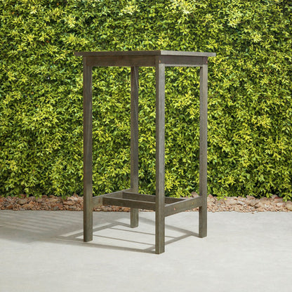 Ensemble table de bar et chaises en bois Emilio