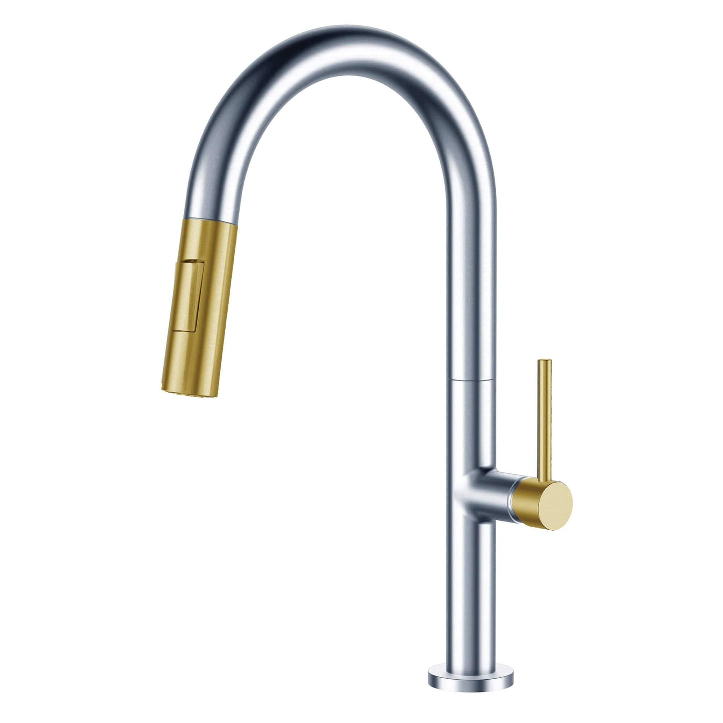 Robinet de cuisine à tirage vertical à simple commande de Fine Fixtures