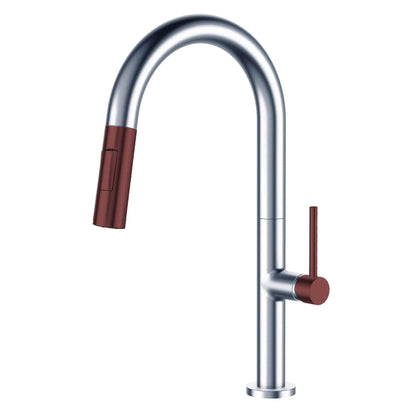 Robinet de cuisine à tirage vertical à simple commande de Fine Fixtures