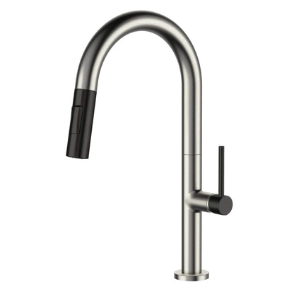Robinet de cuisine à tirage vertical à simple commande de Fine Fixtures