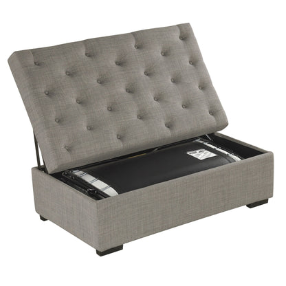 Canapé-lit pliable, pouf 49.6 avec canapé-lit pliable, pouf-lit convertible avec matelas à mémoire de forme et design capitonné