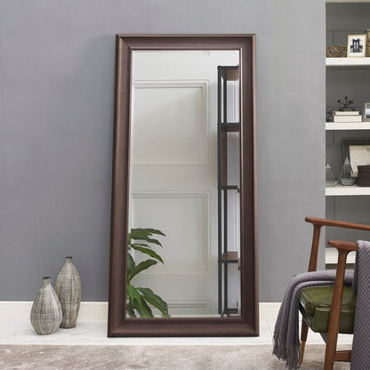 Grand miroir mural rectangulaire avec cadre - Miroir pleine longueur pour chambre à coucher et dressing.