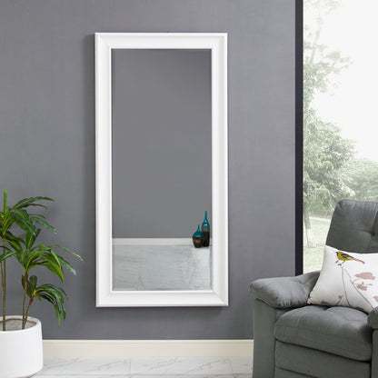 Grand miroir mural rectangulaire avec cadre - Miroir pleine longueur pour chambre à coucher et dressing.