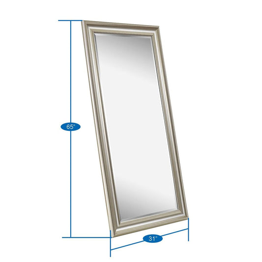 Grand miroir mural rectangulaire avec cadre - Miroir pleine longueur pour chambre à coucher et dressing.