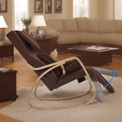 Fauteuil inclinable avec fonction de massage complète, pression d'air, relaxation, basculant et réglable, avec coussin en tissu coton.