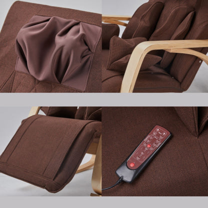 Fauteuil inclinable avec fonction de massage complète, pression d'air, relaxation, basculant et réglable, avec coussin en tissu coton.