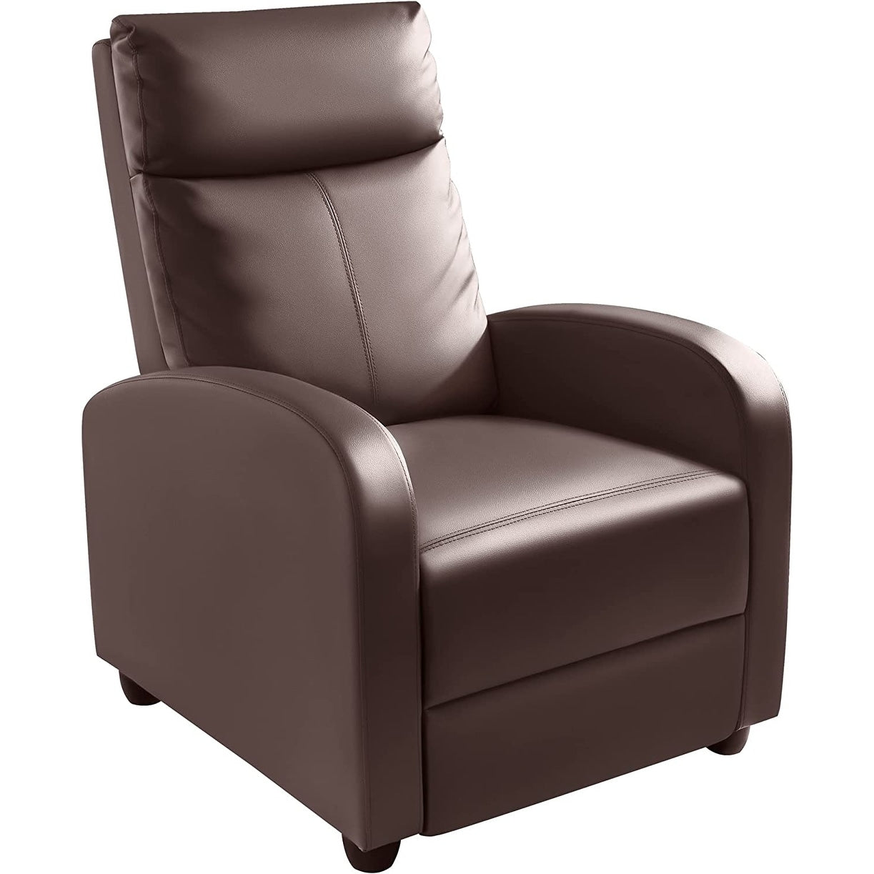 Canapé-lit inclinable en cuir PU Furniwell avec assise et dossier rembourrés.