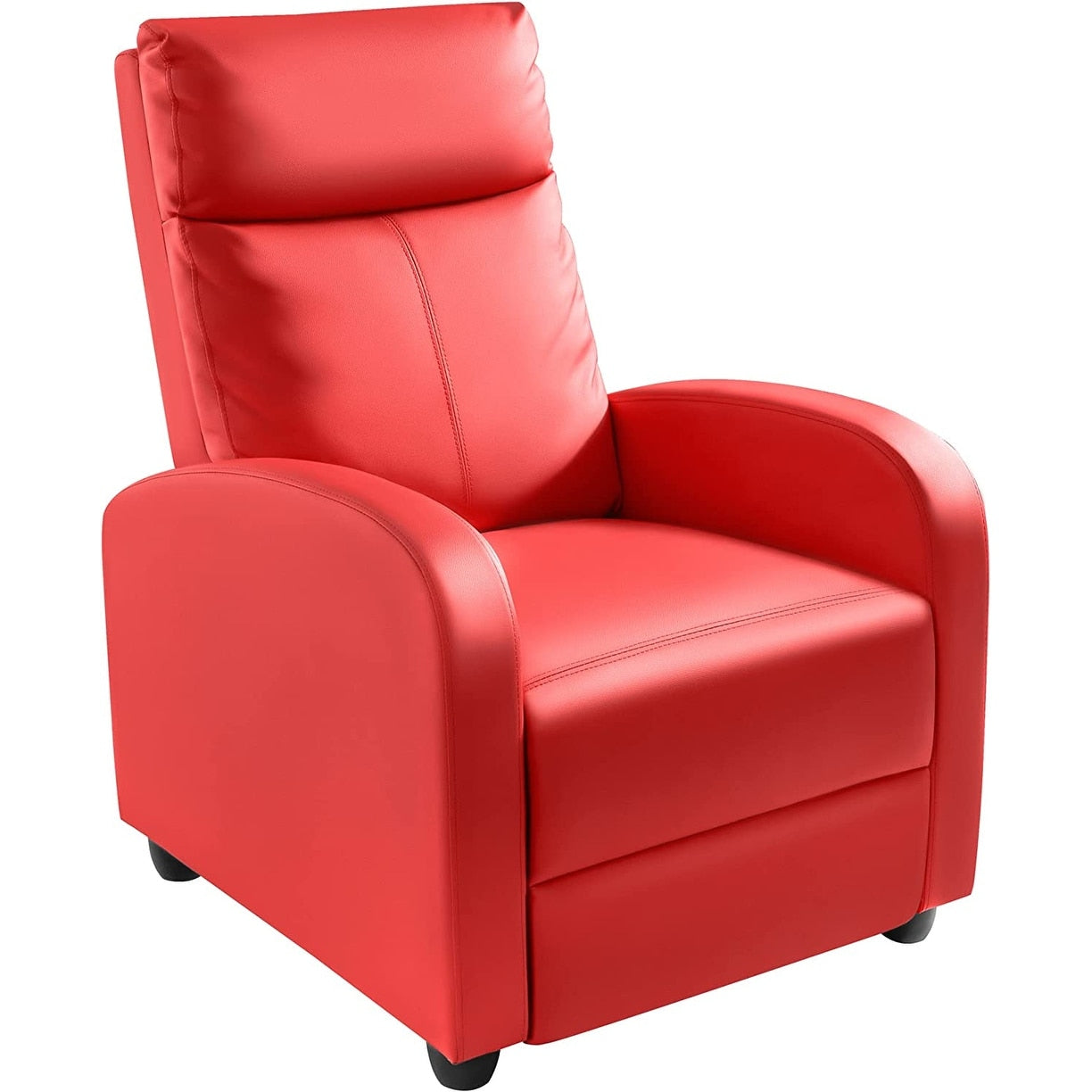 Canapé-lit inclinable en cuir PU Furniwell avec assise et dossier rembourrés.