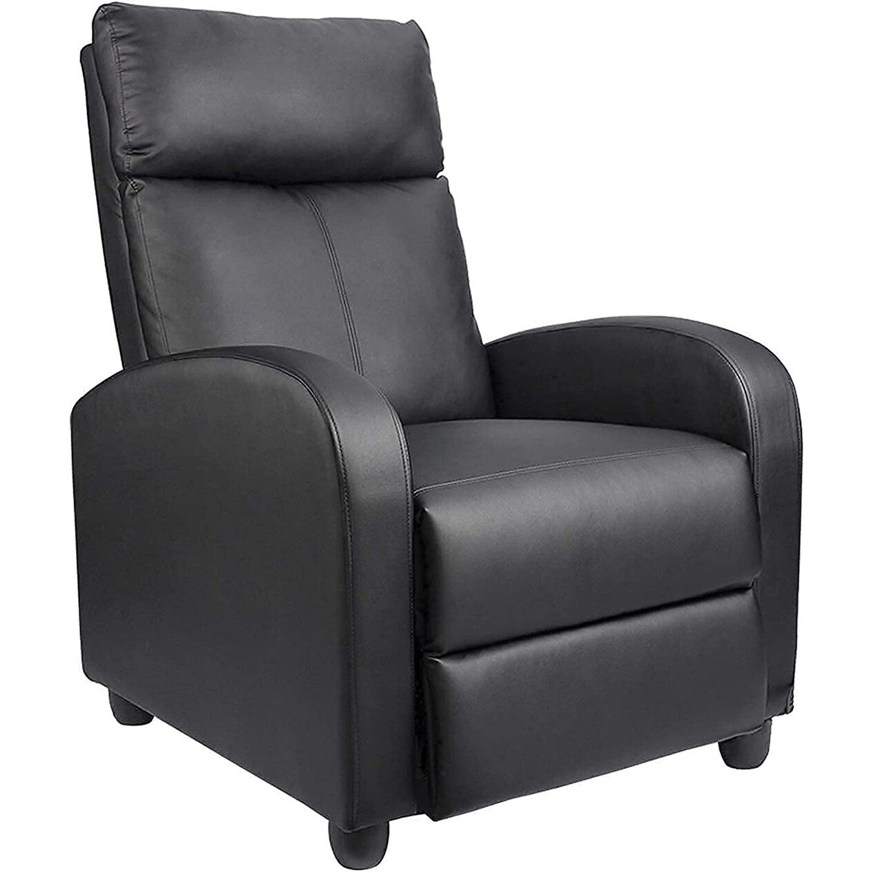 Canapé-lit inclinable en cuir PU Furniwell avec assise et dossier rembourrés.
