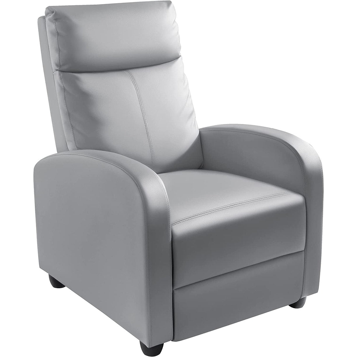 Canapé-lit inclinable en cuir PU Furniwell avec assise et dossier rembourrés.