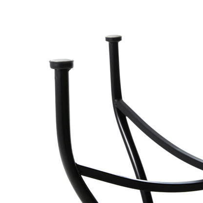 Glitzhome Ensemble de Bistro Pliable en Métal pour Extérieur 3 Pièces, Table et Chaises de Patio