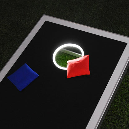 Jeu de Cornhole avec lumières LED de taille réglementaire de GoSports