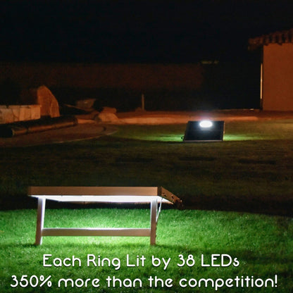 Jeu de Cornhole avec lumières LED de taille réglementaire de GoSports