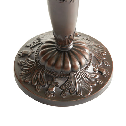 Gracewood Hollow Asdreni Lampe Tiffany en verre teinté de 50,8 cm - 35,5 L x 35,5 l x 51,5 H (cm)