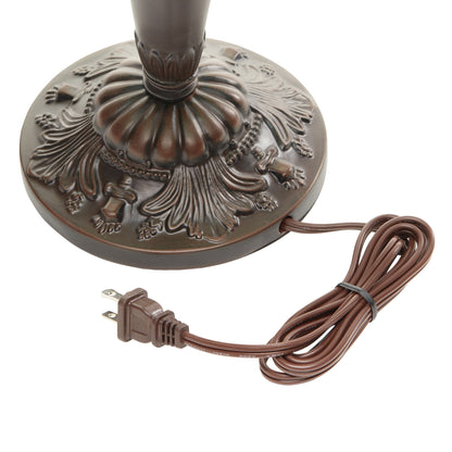 Gracewood Hollow Asdreni Lampe Tiffany en verre teinté de 50,8 cm - 35,5 L x 35,5 l x 51,5 H (cm)