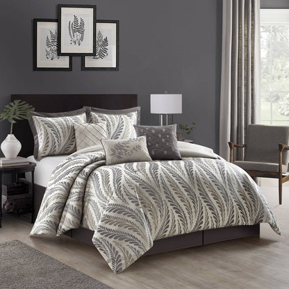 Ensemble de couette Nanshing Caspa 7 pièces au design chic de feuilles