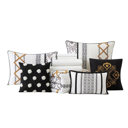 Ensemble de couette Nanshing Trina 15 pièces brodé bohème