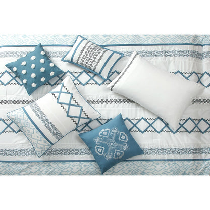 Ensemble de couette Nanshing Trina 15 pièces brodé bohème