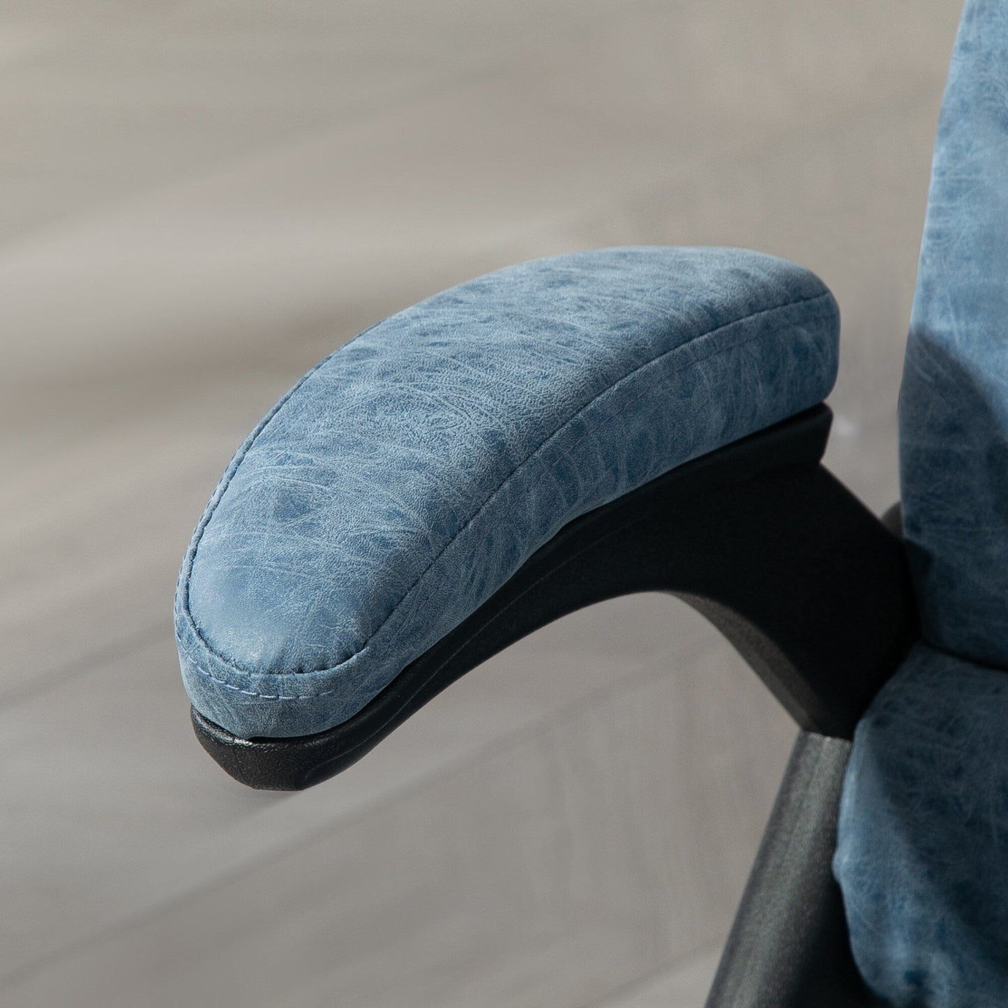 HOMCOM Chaise de bureau de massage à vibration avec dossier haut et 6 points de vibration, beige