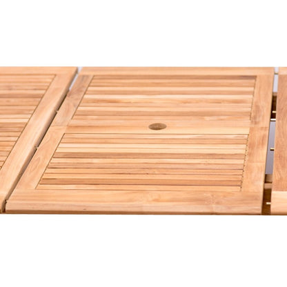Ensemble de repas de patio d'extérieur Amazonia en teck certifié FSC, 11 pièces - 10 places - 11 pièces