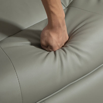 Fauteuil inclinable pivotant à base manuelle réglable en simili cuir avec repose-pieds confortable et relaxant de la marque HomCom