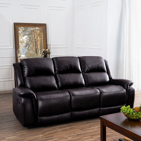 Collection de canapés inclinables manuels en cuir pour salon - Meubles inclinables en cuir pour maison, bureau et salon