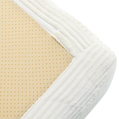 Canapé-lit modulable en forme de L en tissu cordou