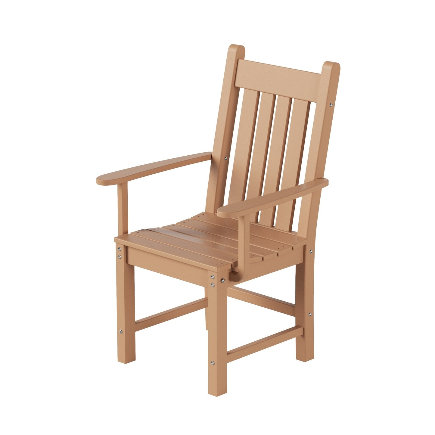 Ensemble de repas de jardin Polytrends Laguna en HDPE, résistant aux intempéries, avec table ronde et chaises (ensemble de 5 pièces)