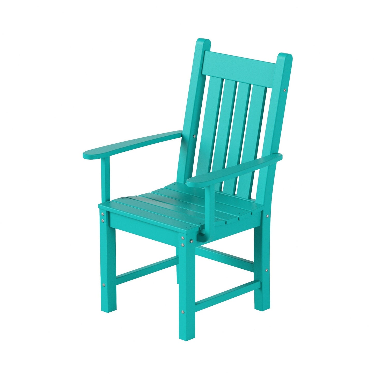Ensemble de repas de jardin Polytrends Laguna en HDPE, résistant aux intempéries, avec table ronde et chaises (ensemble de 5 pièces)