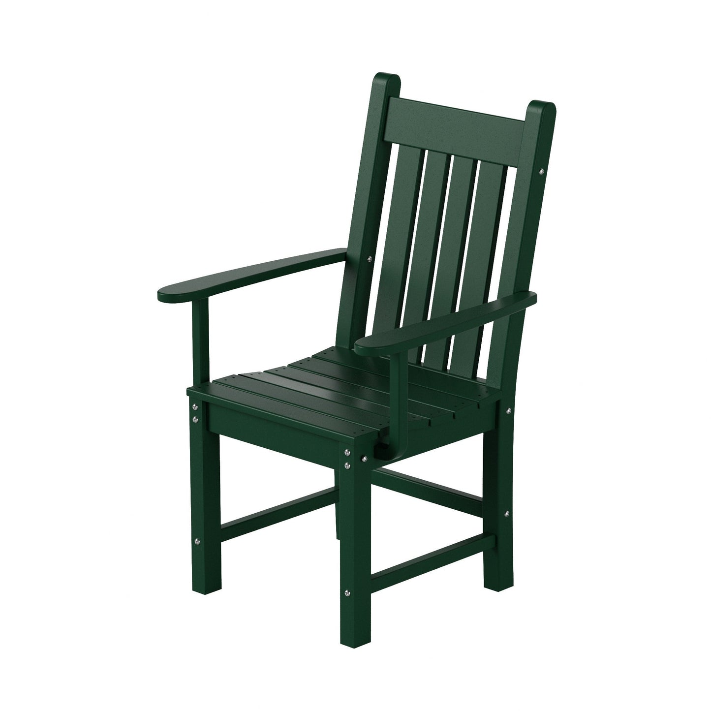 Ensemble de repas de jardin Polytrends Laguna en HDPE, résistant aux intempéries, avec table ronde et chaises (ensemble de 5 pièces)