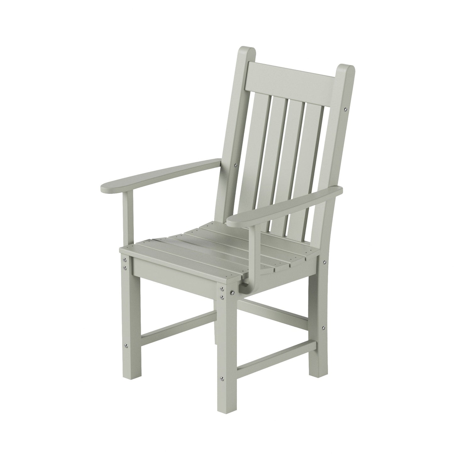 Ensemble de repas de jardin Polytrends Laguna en HDPE, résistant aux intempéries, avec table ronde et chaises (ensemble de 5 pièces)