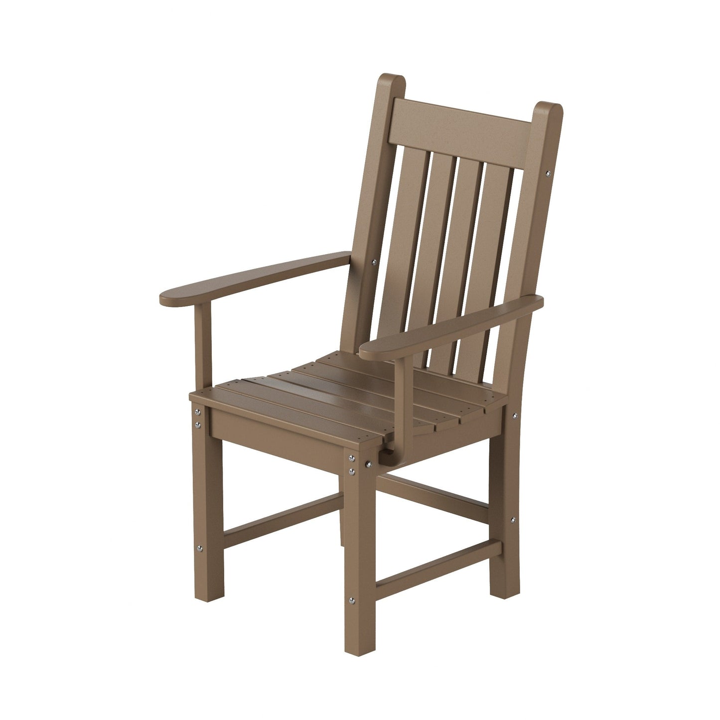 Ensemble de repas de jardin Polytrends Laguna en HDPE, résistant aux intempéries, avec table ronde et chaises (ensemble de 5 pièces)