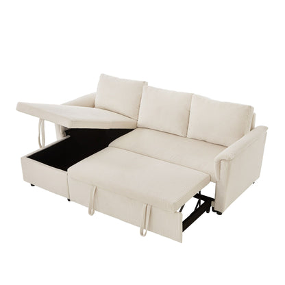 Canapé 2 places avec méridienne, canapé modulable convertible en forme de L avec rangement.