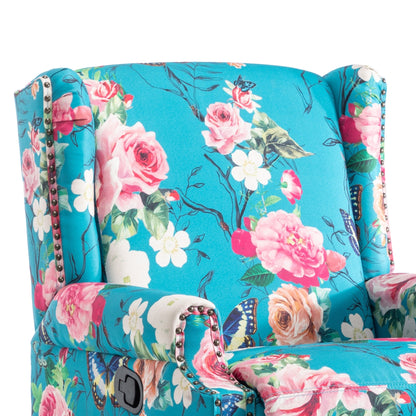 Lot de 2 chaises inclinables à bascule pivotantes à dossier manuel avec motif, 73,66 cm de largeur.