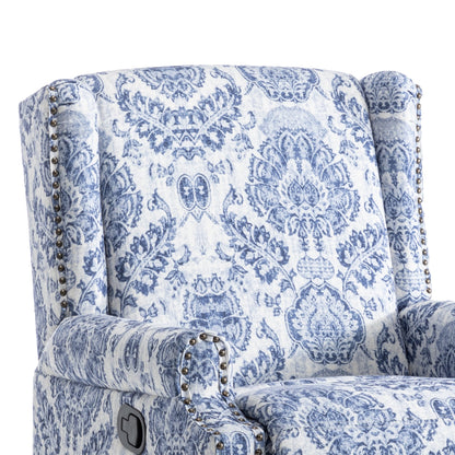 Lot de 2 chaises inclinables à bascule pivotantes à dossier manuel avec motif, 73,66 cm de largeur.
