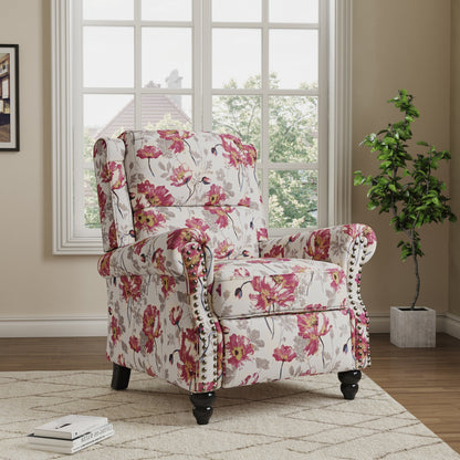 Fauteuils inclinables à commande manuelle avec garniture à clous cloutés