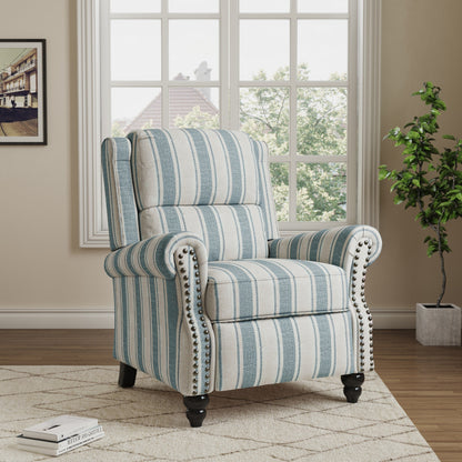 Fauteuils inclinables à commande manuelle avec garniture à clous cloutés