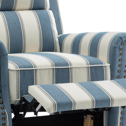 Fauteuils inclinables à commande manuelle avec garniture à clous cloutés