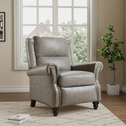 Fauteuils inclinables à commande manuelle avec garniture à clous cloutés